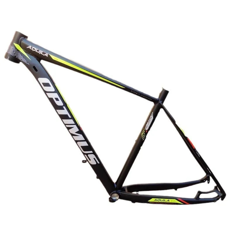 Black green aluminium alloy 29-inch mountain bike frame with inner cable routing
