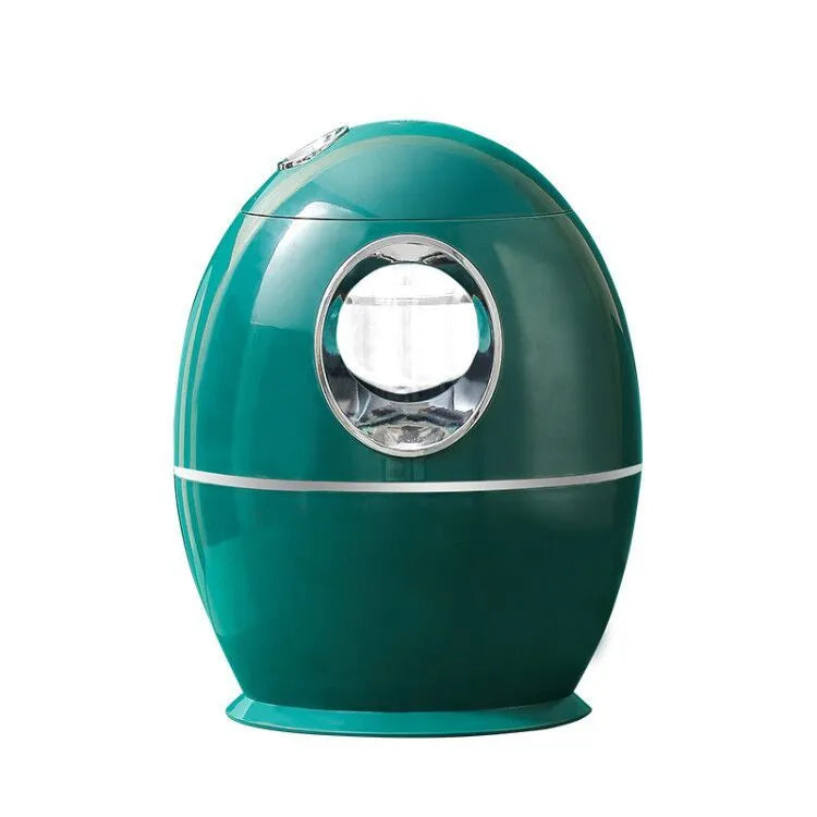 White round USB aromatherapy humidifier with quiet 36dB operation and 800ml water tank