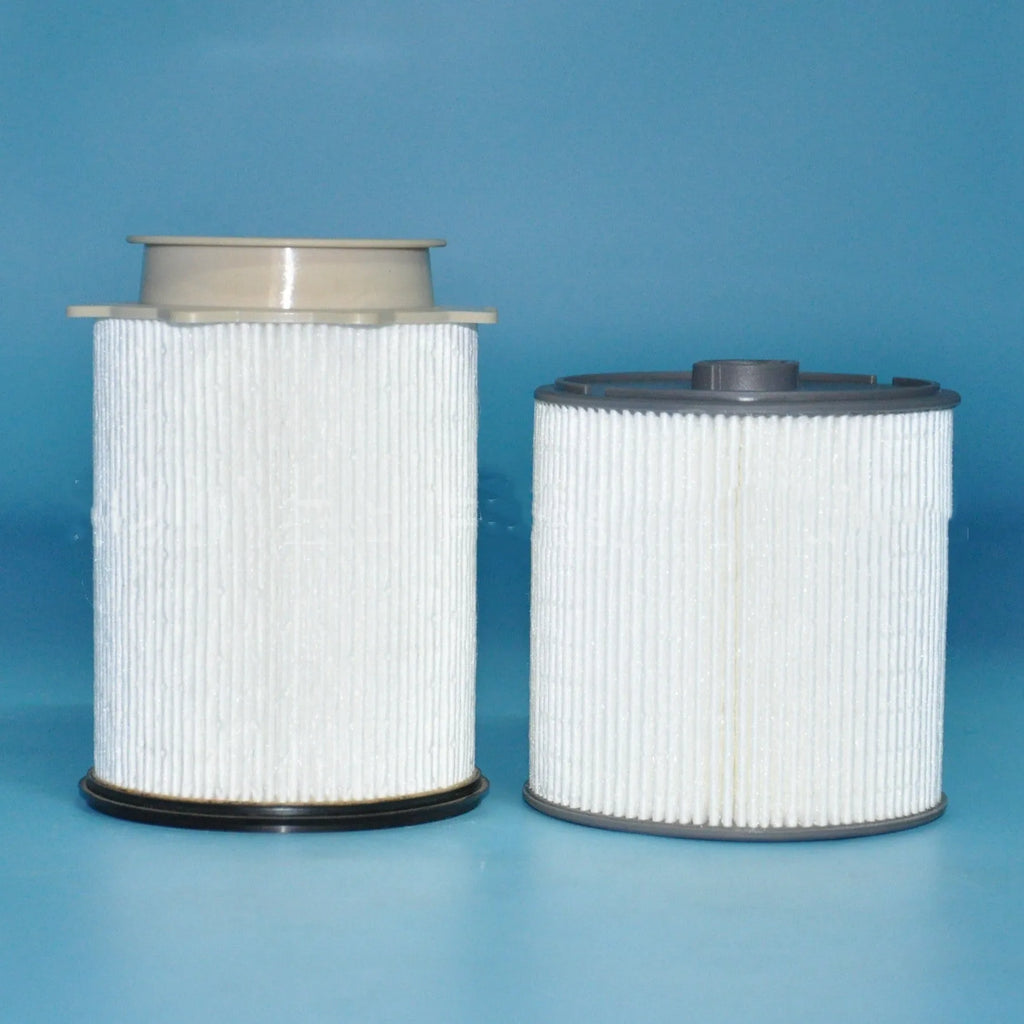 RAM 1500-5500 fuel filter kit with white housing showing filter element and sealing ring