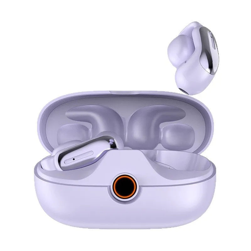 Bone conduction clip on headphones in DX09 Star Black with noise reduction for sports