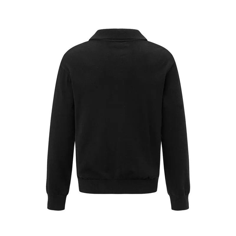 Loose acrylic fibre pullover sweater in black, dark grey or creamy white colours