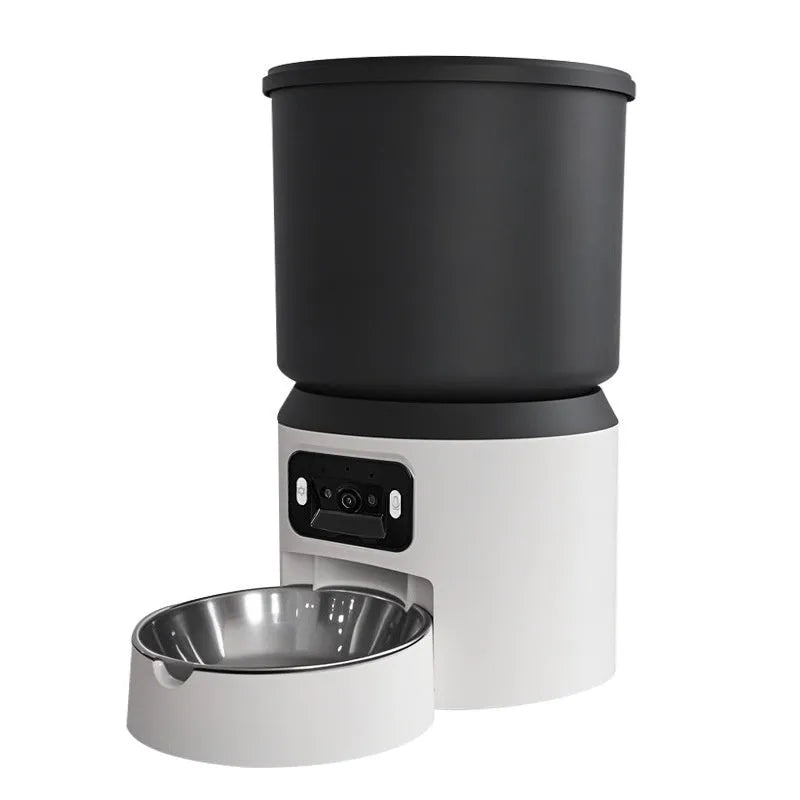 4-litre smart pet feeder with Wi-Fi remote control and video monitoring camera