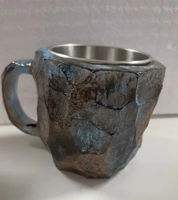 400ml mineral crystal resin coffee mug with handle in various colour options
