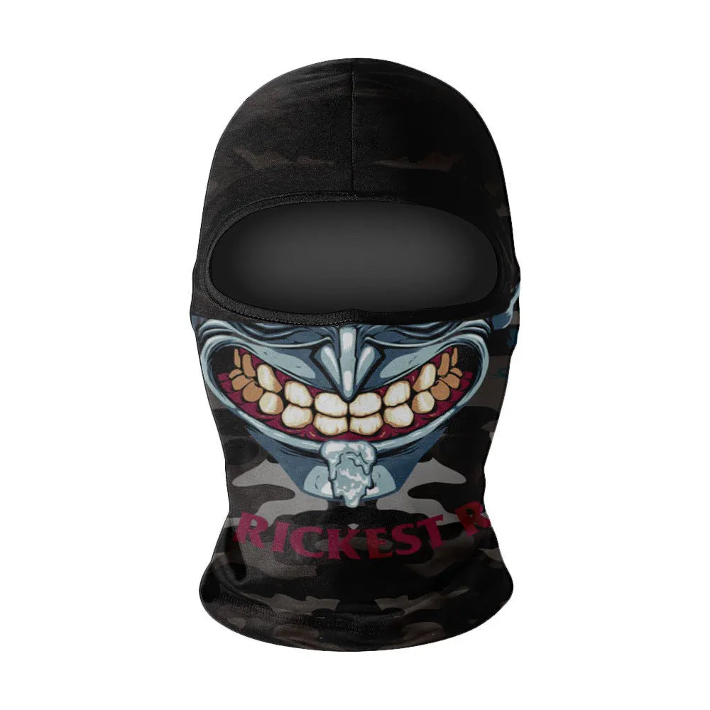 Motorcycle skull ice silk windproof sunscreen face mask in NK colour option