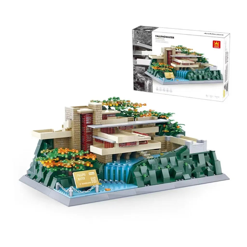 Wange small particle building blocks set with over 800 pieces for world landmark model construction