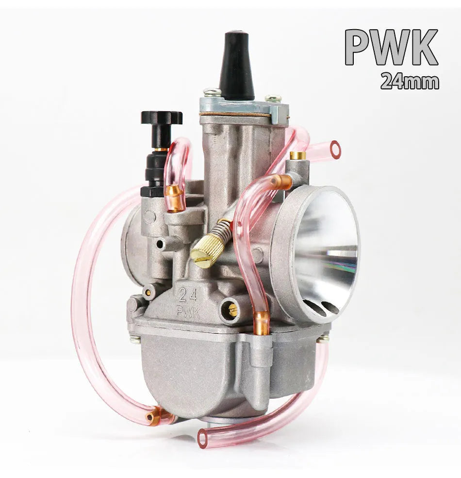PWK sandblasted motorcycle carburetor upgrade kit in colour box packaging for KR150 KSR modification