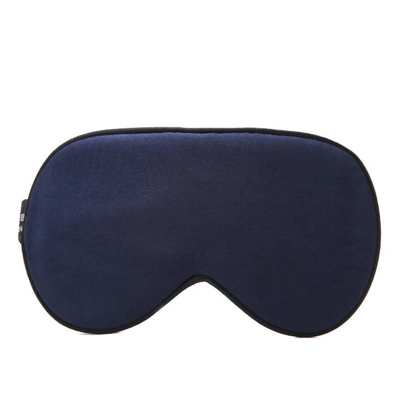 Double-sided mulberry silk sleep eye mask in multiple colours with adjustable elastic straps.