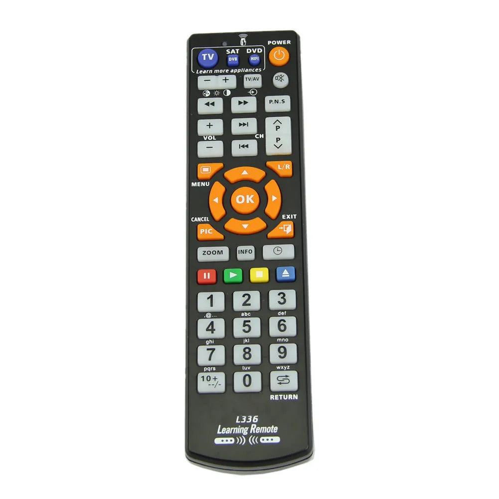 L336 black learning remote control for audio accessories with full key programming