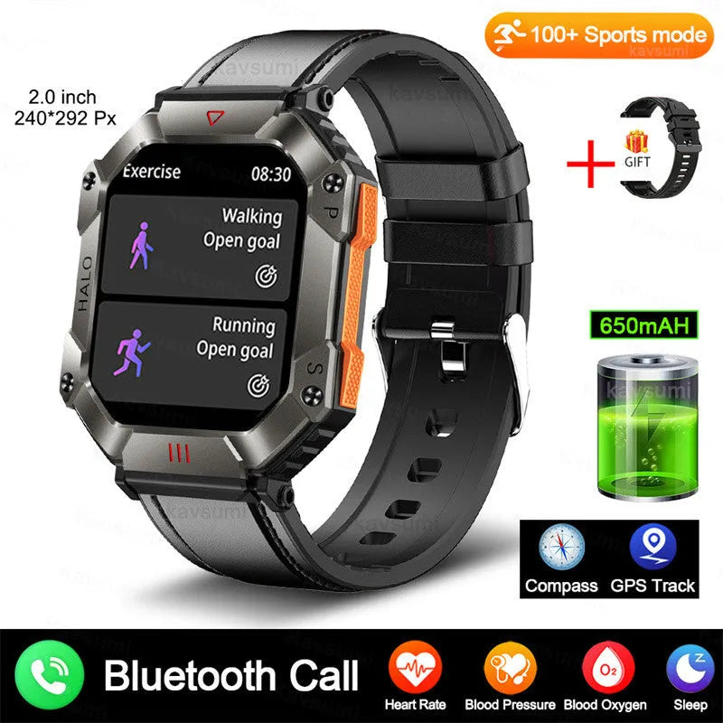 Android GPS smart watch for women with titanium case and black camouflage strap on wrist