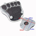 Metal motorcycle brake pedal skid plate footrest in multiple style options