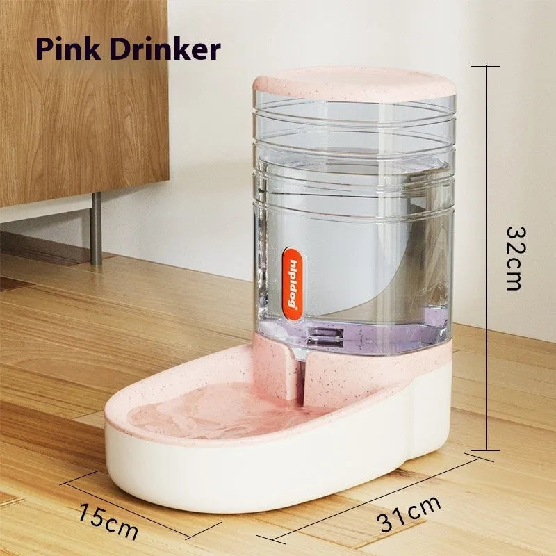 Grey automatic pet water fountain with 3.8L capacity for cats and dogs