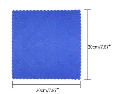 Automotive iron powder rust remover spray with blue square sponge and towel