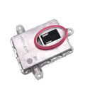 Metal automotive headlight ballast replacement part showing its 14x11x4.5cm dimensions