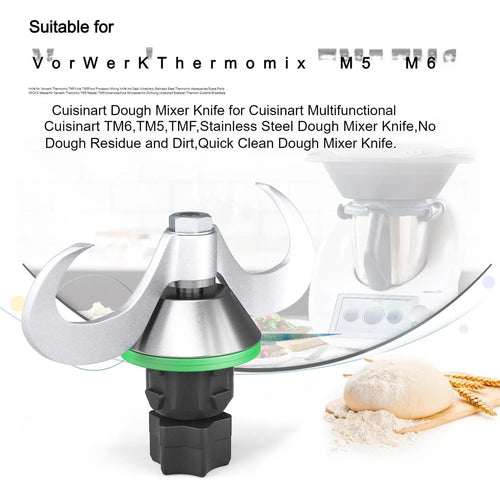 Ceramic dough knife for Thermomix TM6 and TM5 kitchen machines