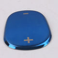 Stainless steel car gear knob pullover cover in Black Titanium, Matt Silver, and Sapphire finishes, 88mm diameter.