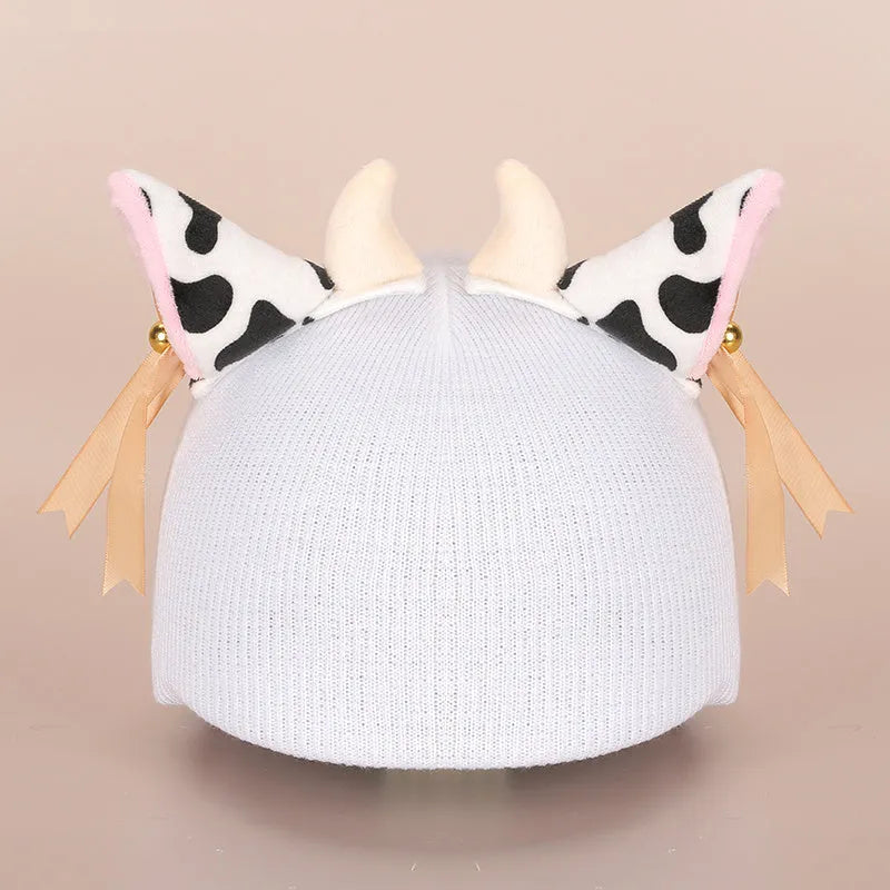 Cartoon plush fabric helmet cover set in size M decorative accessory