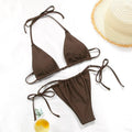 Women's polka dot print bikini swimsuit in multiple colour options