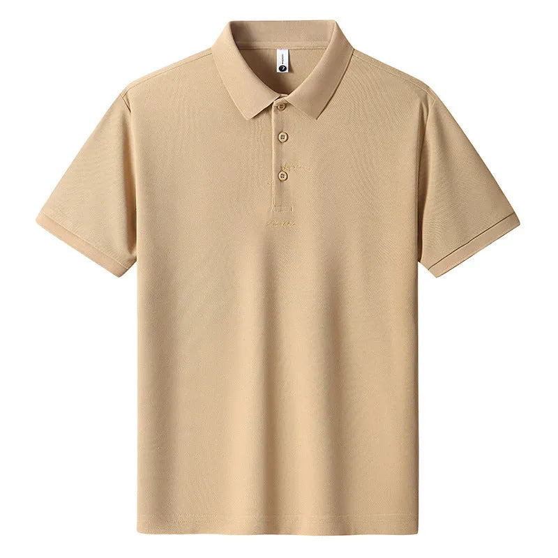 Men's casual loose cotton t-shirt in six colours with short sleeves and letter pattern