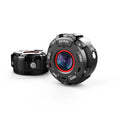 Black waterproof sports digital camera with compact design showing 290mm length