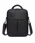 Black men's messenger shoulder bag made from Oxford fabric with dimensions 24x11x31cm