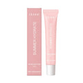 Pink packaged lip balm butter containing shea butter, vitamin E and natural oils