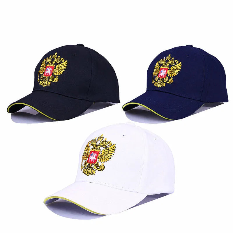 Cotton dome cap with embroidered detail adjustable short brim black white navy blue