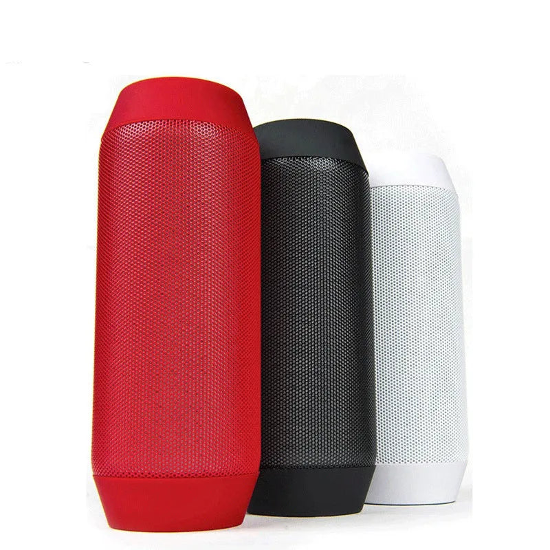 Black or white mini Bluetooth stereo speaker with colourful LED lights displaying 360° sound.