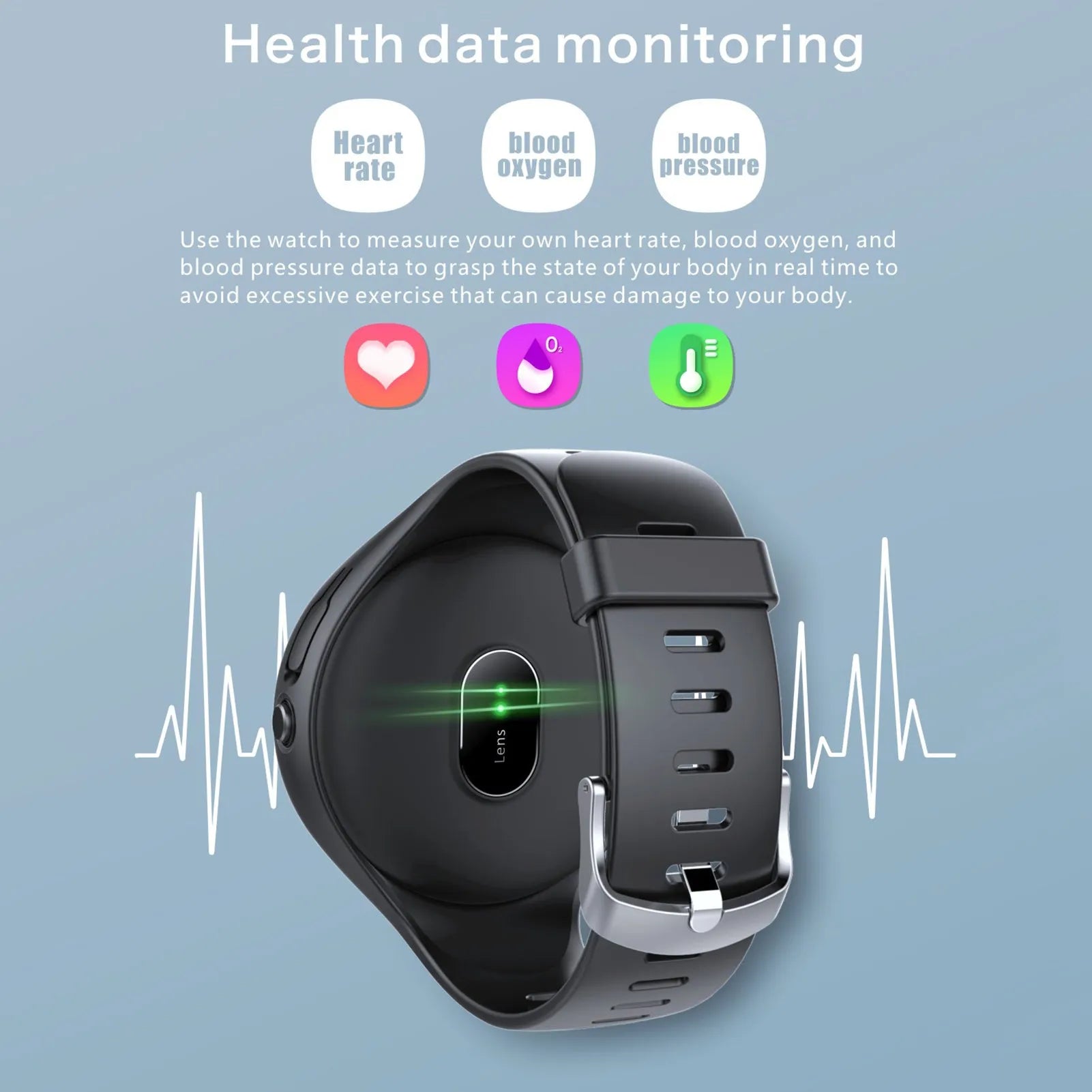 Black detachable Bluetooth earbud and smart fitness bracelet combo on a wrist.