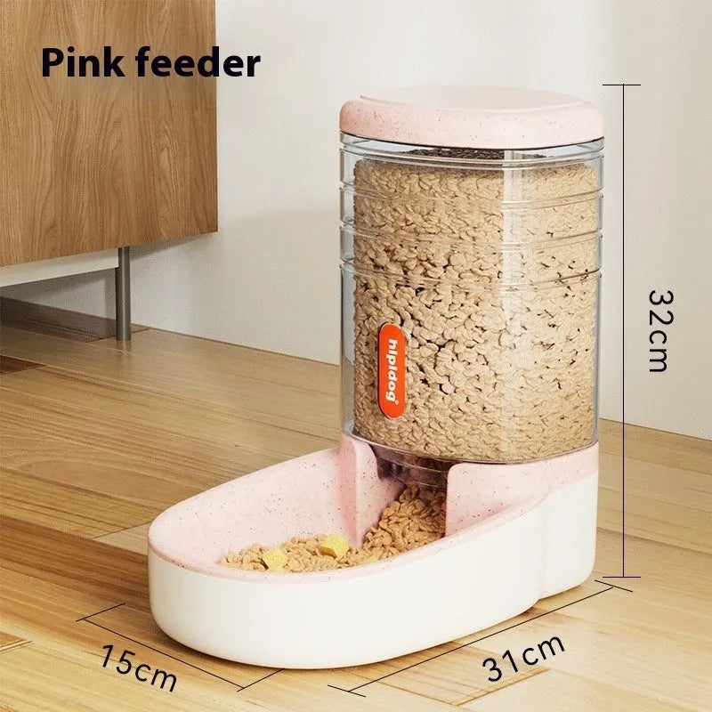 Grey automatic pet water fountain with 3.8L capacity for cats and dogs