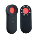 Black GPS detector measuring 93.8x38x14.5mm with micro USB port for signal and laser scanning
