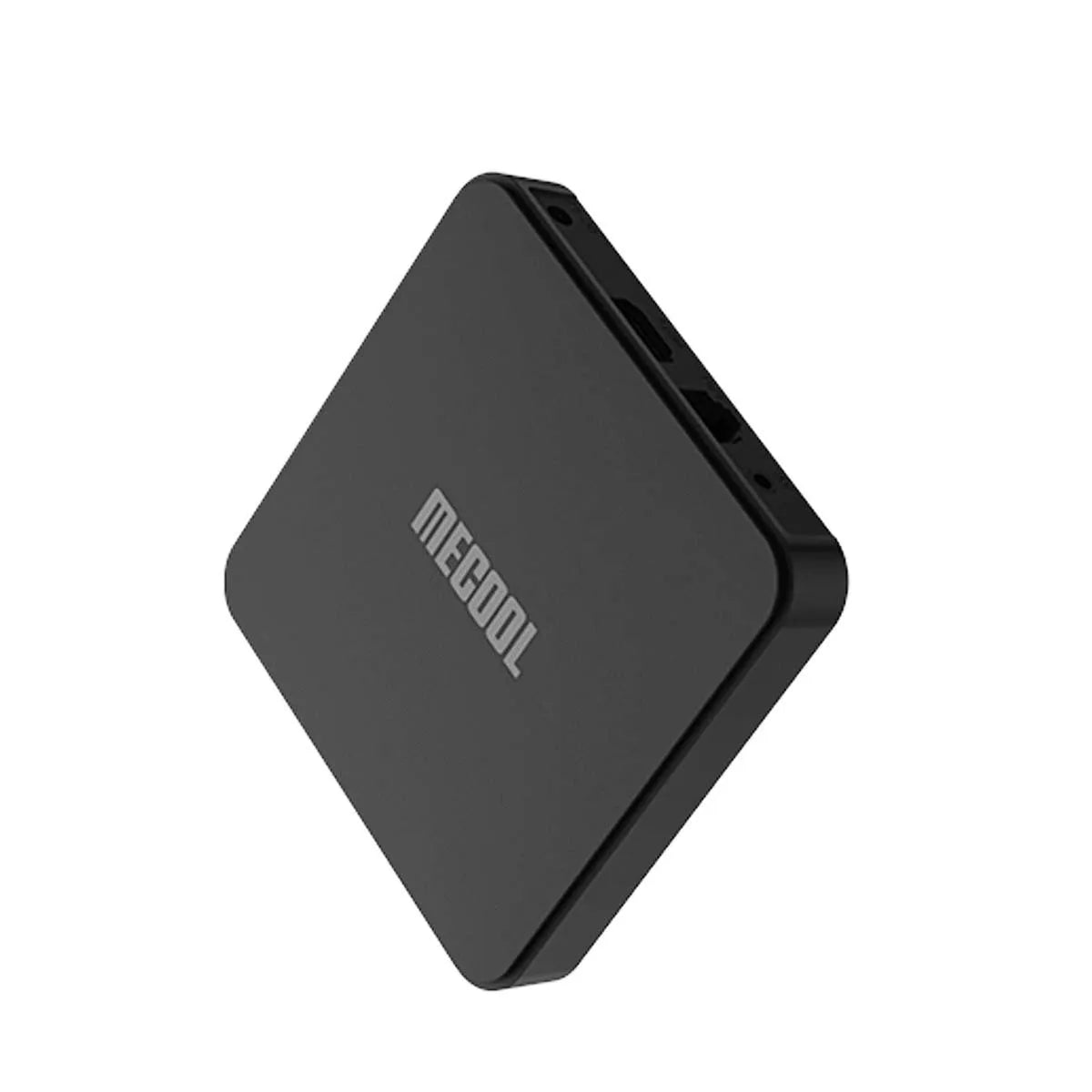 KM7 SE set-top box running Android 11 with 2GB 32GB storage, remote control, and HDMI cable