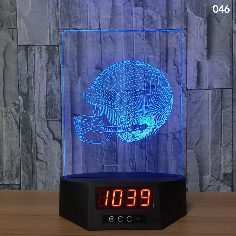 3D glowing dolphin night light with wireless charging and remote control on table