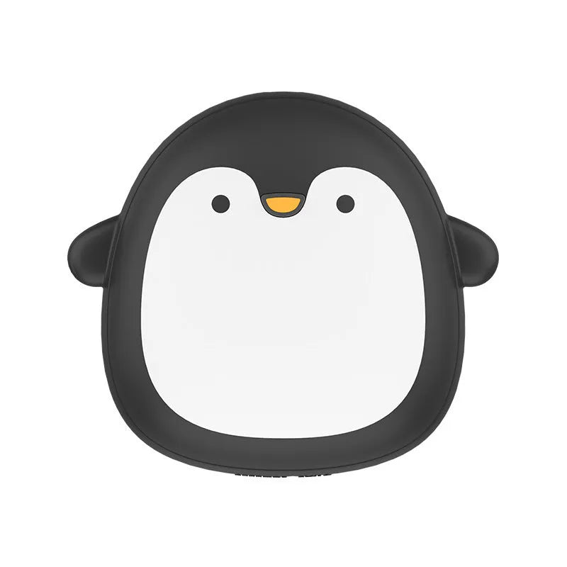 Cartoon penguin and polar bear USB rechargeable hand warmers showing front design