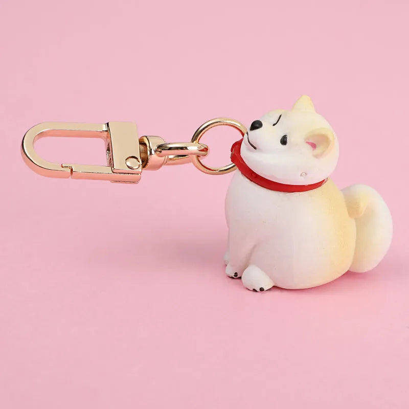 Shiba Inu silicone AirPods protective cover with pendant in yellow colour option
