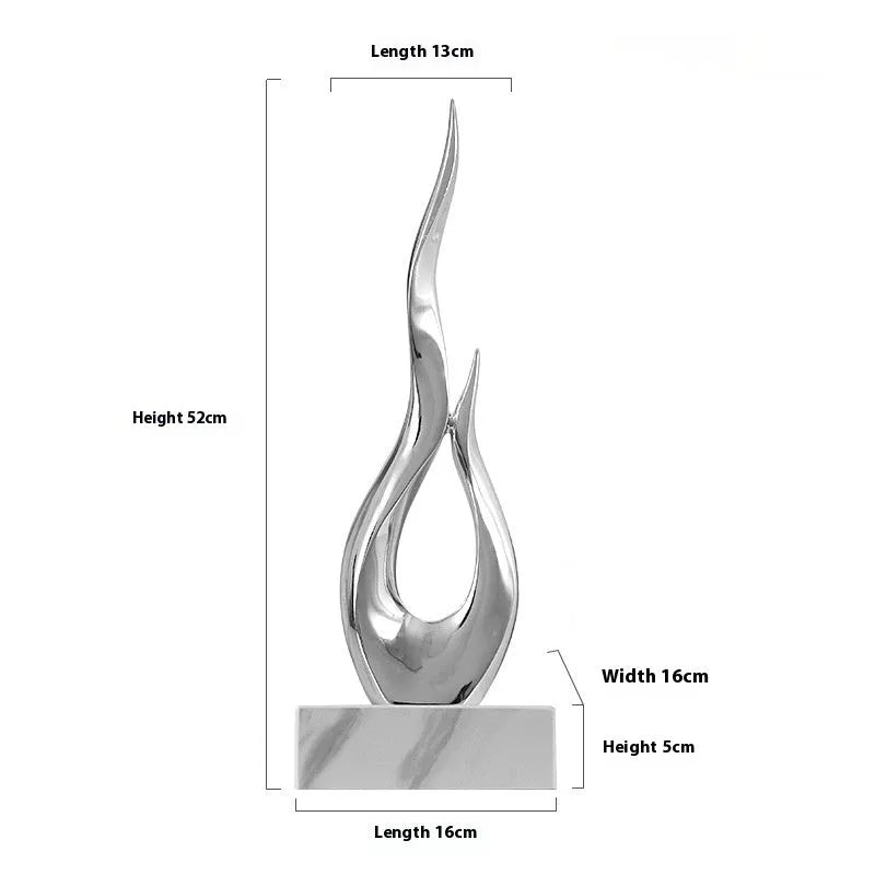 Festival high-rise decoration ornament in resin and plastic showing bright gold finish and modern simplicity style