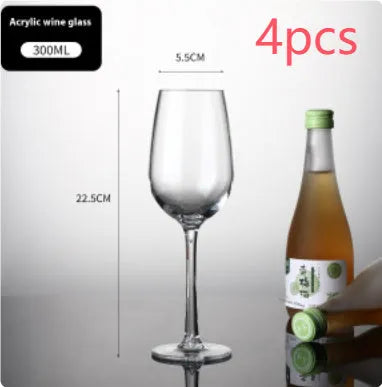 PC acrylic wine bottle with modern design for party catering and milk tea serving.