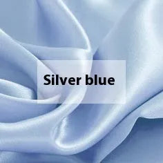 Double-sided silk duvet cover in solid colours with plain weave construction
