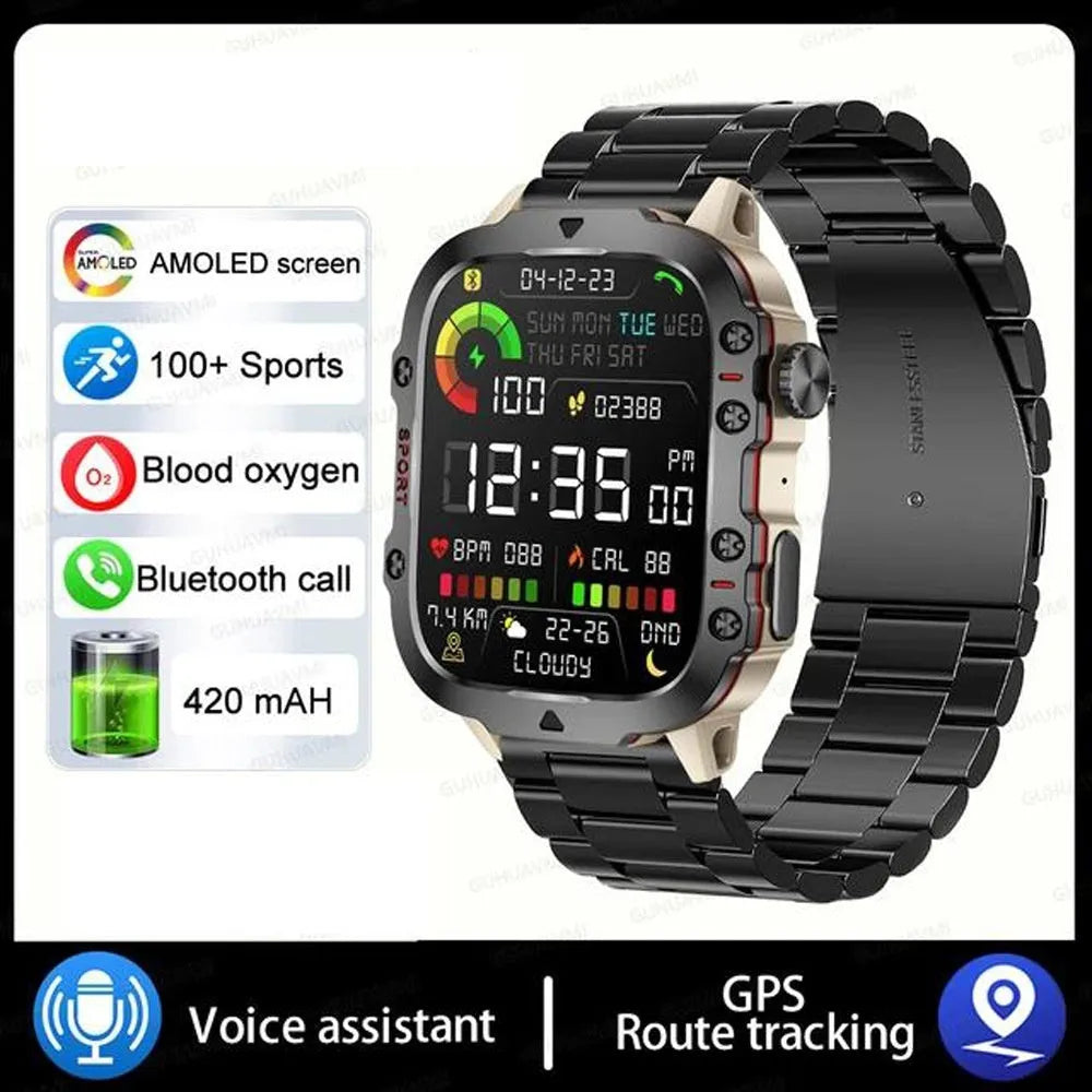 QX11 Smart Bluetooth Watch with TFT screen and zinc alloy case on a wrist.