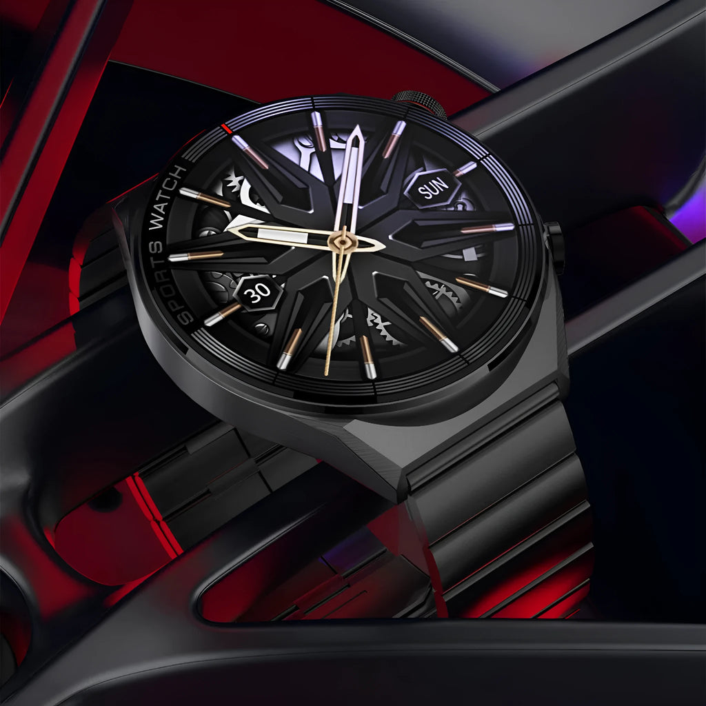 Large screen Bluetooth smart watch with 1.5 inch HD colour display and IP68 waterproof rating