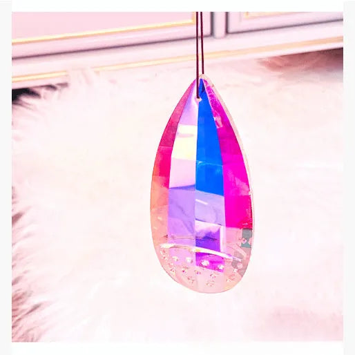 Rainbow crystal pendant Christmas decoration with light-catching stones
