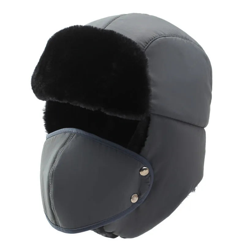 Winter Lei Feng hat in cotton with dome shape no brim available in grey black navy blue and coffee colours