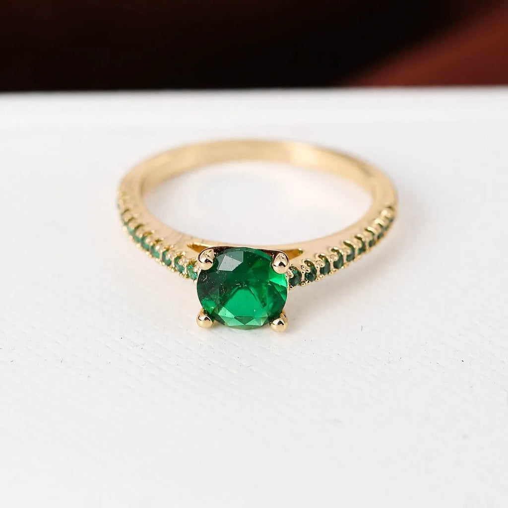 Copper hexagonal geometry ring with electroplated metallic finish