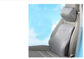 Memory foam car headrest and lumbar support set in beige, black, grey, and red colour options