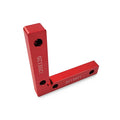 Aluminium alloy right angle positioning block for woodworking jig saws with measurement scale
