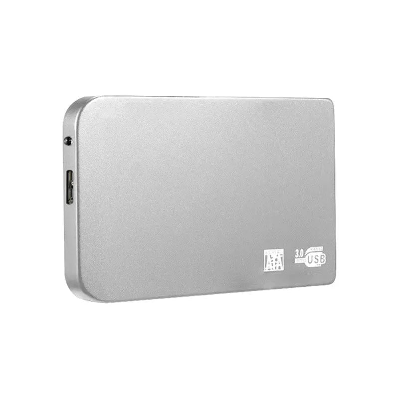 USB 3.0 solid state mobile hard disk with metal shell in black, blue, red, and silver colours