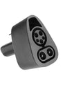 Black Tesla 80A charging plug conversion head adapter for EV charging stations