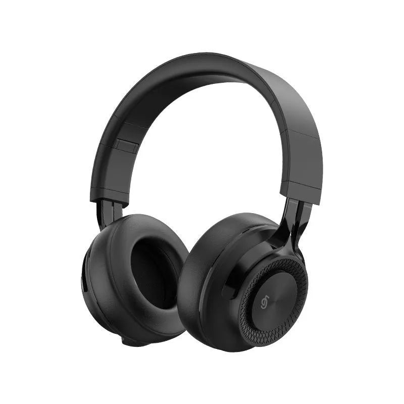 Wireless Bluetooth sports headset shown in available colours: red, grey, green, and black.