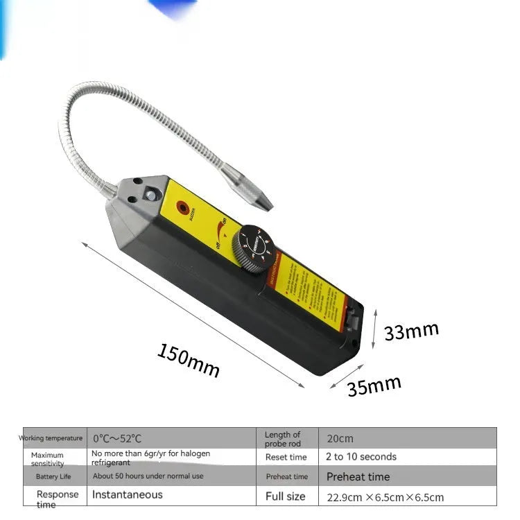 WJL-6000 electronic halogen car refrigerant leak detector with extended probe
