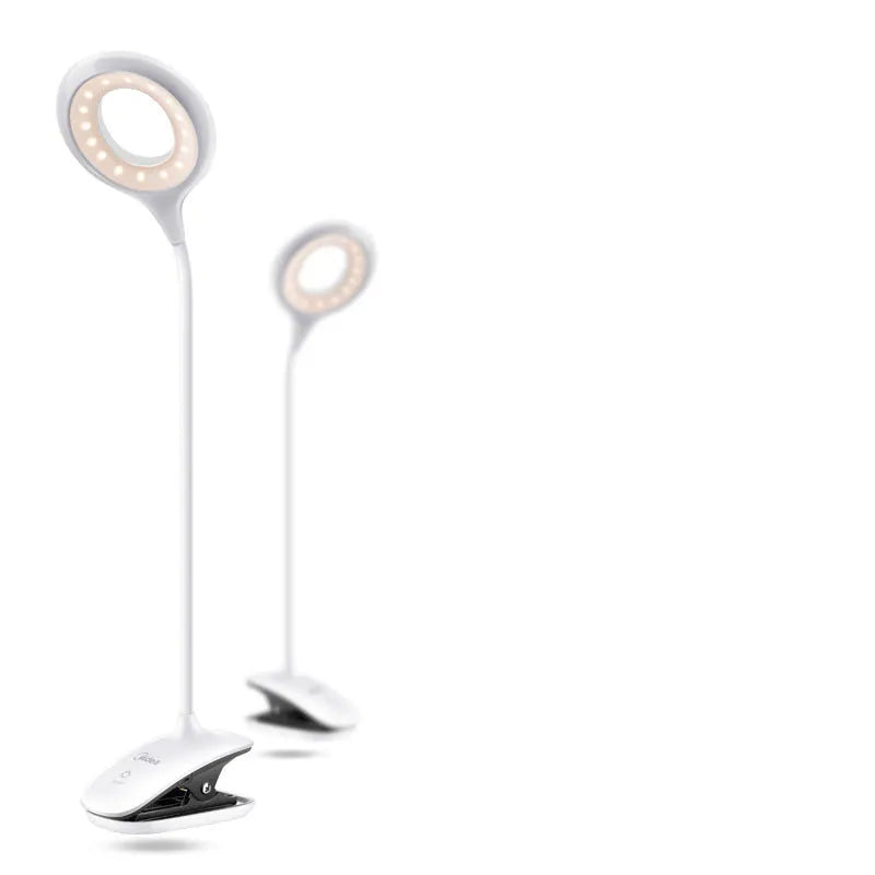 Rechargeable LED table lamp with touch switch in green, pink or white USB charging colour