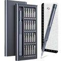 25-in-one screwdriver set with magnetic tip, chrome vanadium steel bits, and two ABS handle options on a white background